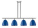 Ballston Four Light Island Pendant in Brushed Satin Nickel (405|516-4I-SN-MBD-9-BL)