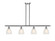 Ballston Four Light Island Pendant in Brushed Satin Nickel (405|516-4I-SN-G381)