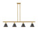Ballston Four Light Island Pendant in Satin Gold (405|516-4I-SG-M8)
