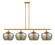Ballston Four Light Island Pendant in Satin Gold (405|516-4I-SG-G96-L)