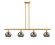 Ballston Four Light Island Pendant in Satin Gold (405|516-4I-SG-G93)