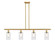 Ballston Four Light Island Pendant in Satin Gold (405|516-4I-SG-G802)