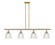 Ballston Four Light Island Pendant in Satin Gold (405|516-4I-SG-G382)