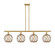 Ballston LED Island Pendant in Satin Gold (405|516-4I-SG-G122-8RB-LED)