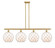 Ballston Four Light Island Pendant in Satin Gold (405|516-4I-SG-G121-10RW)