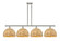 Ballston Four Light Island Pendant in Polished Nickel (405|516-4I-PN-RBD-12-NAT)