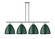 Ballston Four Light Island Pendant in Polished Nickel (405|516-4I-PN-MBD-12-GR)