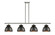 Ballston Four Light Island Pendant in Polished Nickel (405|516-4I-PN-M14-BK)