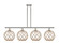 Ballston Four Light Island Pendant in Polished Nickel (405|516-4I-PN-G122-10RB)