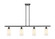 Ballston Four Light Island Pendant in Matte Black (405|516-4I-BK-G801)