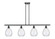 Ballston Four Light Island Pendant in Matte Black (405|516-4I-BK-G372)