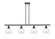 Ballston Four Light Island Pendant in Matte Black (405|516-4I-BK-G362)