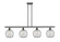 Ballston Four Light Island Pendant in Matte Black (405|516-4I-BK-G122-8RW)