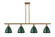 Ballston Four Light Island Pendant in Brushed Brass (405|516-4I-BB-MBD-75-GR)