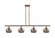 Ballston Four Light Island Pendant in Brushed Brass (405|516-4I-BB-G93)