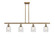 Ballston Four Light Island Pendant in Brushed Brass (405|516-4I-BB-G259)