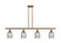 Ballston Four Light Island Pendant in Brushed Brass (405|516-4I-BB-G257)