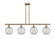 Ballston Four Light Island Pendant in Brushed Brass (405|516-4I-BB-G122-8RW)
