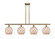 Ballston Four Light Island Pendant in Brushed Brass (405|516-4I-BB-G121-8RB)