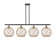 Ballston Four Light Island Pendant in Black Antique Brass (405|516-4I-BAB-G122-10RB)