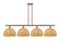 Ballston Four Light Island Pendant in Antique Copper (405|516-4I-AC-RBD-12-NAT)