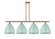 Ballston Four Light Island Pendant in Antique Copper (405|516-4I-AC-MBD-12-SF)