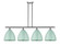 Ballston LED Island Pendant in Antique Copper (405|516-4I-AC-MBD-12-RD-LED)