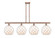 Ballston Four Light Island Pendant in Antique Copper (405|516-4I-AC-G121-10RW)