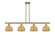 Ballston Four Light Island Pendant in Antique Brass (405|516-4I-AB-RBD-8-NAT)