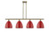 Ballston Four Light Island Pendant in Antique Brass (405|516-4I-AB-MBD-9-RD)