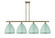 Ballston Four Light Island Pendant in Antique Brass (405|516-4I-AB-MBD-12-SF)