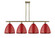 Ballston Four Light Island Pendant in Antique Brass (405|516-4I-AB-MBD-12-RD)