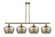 Ballston Four Light Island Pendant in Antique Brass (405|516-4I-AB-G96-L)