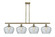 Ballston Four Light Island Pendant in Antique Brass (405|516-4I-AB-G92-L)