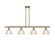 Ballston Four Light Island Pendant in Antique Brass (405|516-4I-AB-G422)