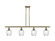 Ballston Four Light Island Pendant in Antique Brass (405|516-4I-AB-G292)