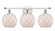 Ballston Three Light Bath Vanity in White Polished Chrome (405|516-3W-WPC-G121-8RW)