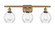 Ballston Three Light Bath Vanity in Brushed Brass (405|516-3W-BB-G362)