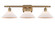 Ballston Three Light Bath Vanity in Brushed Brass (405|516-3W-BB-G131)