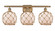 Ballston Three Light Bath Vanity in Brushed Brass (405|516-3W-BB-G121-8RB)
