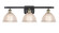 Ballston Three Light Bath Vanity in Black Antique Brass (405|516-3W-BAB-G422)
