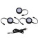 Cct Puck LED Puck Light Kit in Black (34|HR-AC73-CS-BK)