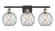 Ballston LED Bath Vanity in Black Antique Brass (405|516-3W-BAB-G122-8RW-LED)