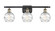 Ballston Three Light Bath Vanity in Black Antique Brass (405|516-3W-BAB-G1213-6)