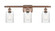Ballston Three Light Bath Vanity in Antique Copper (405|516-3W-AC-G342)