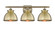 Ballston Three Light Bath Vanity in Antique Brass (405|516-3W-AB-M14-AB)