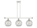 Ballston Three Light Island Pendant in White Polished Chrome (405|516-3I-WPC-G122-8RW)