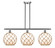Ballston Three Light Island Pendant in Brushed Satin Nickel (405|516-3I-SN-G121-10RB)