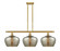 Ballston Three Light Island Pendant in Satin Gold (405|516-3I-SG-G96-L)