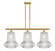 Ballston Three Light Island Pendant in Satin Gold (405|516-3I-SG-G212)